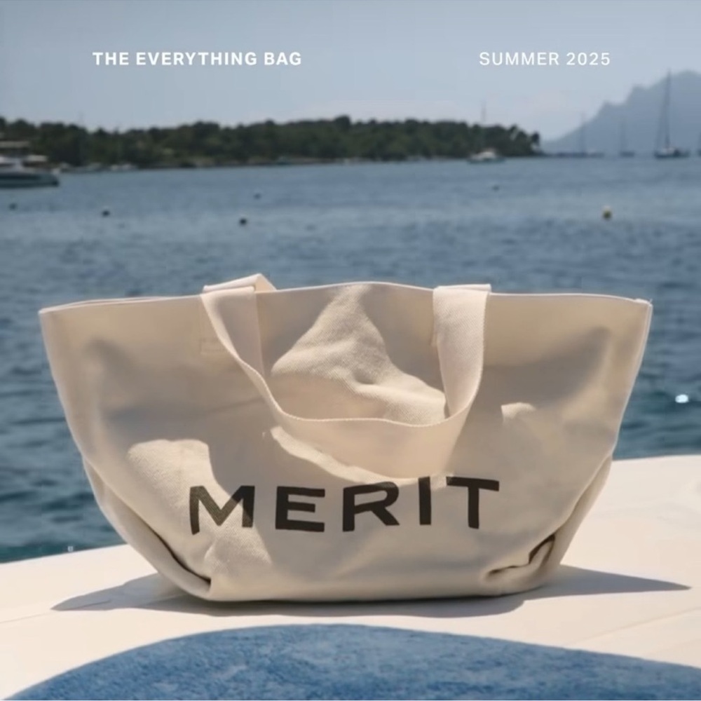 Limited edition Merit The Everything Bag Cream Tote
